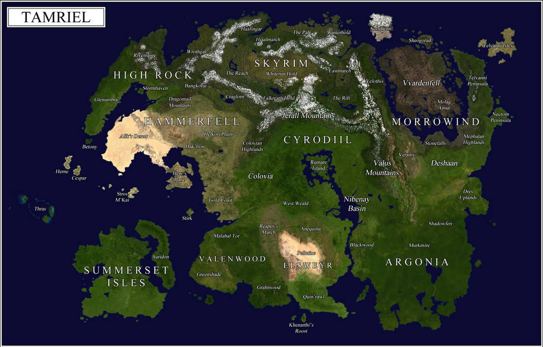 Map of Tamriel