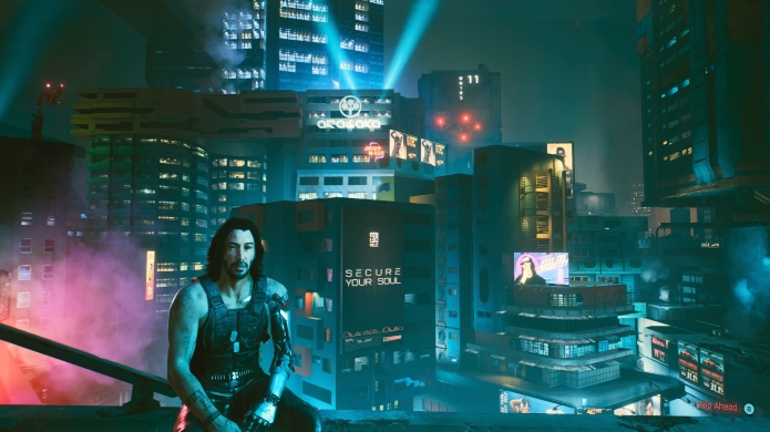 Sitting Above Night City